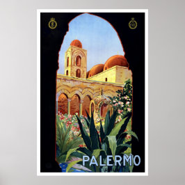 "Palermo" Vintage resor Poster