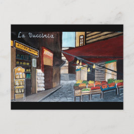 Palermo Vucciria Market. Italien Travel Vykort