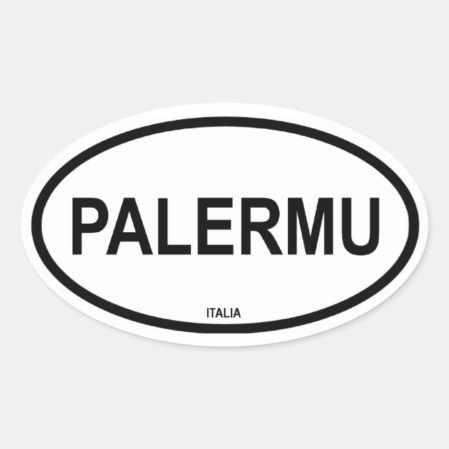 PALERMU OVALT KLISTERMÄRKE (Framsida)