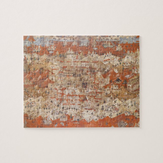 Palestina 15th århundradetopografi av det heliga pussel (Horisontell)