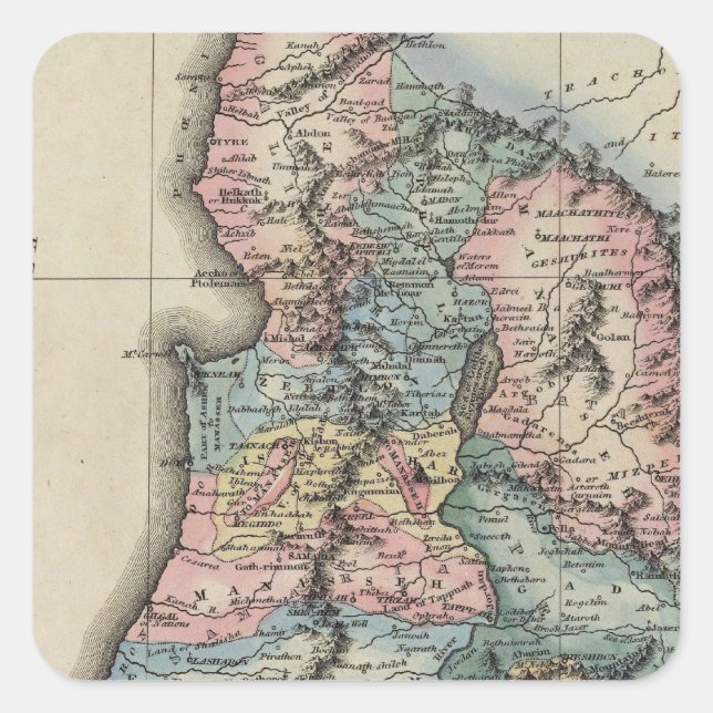 Palestina 2 fyrkantigt klistermärke (Framsida)