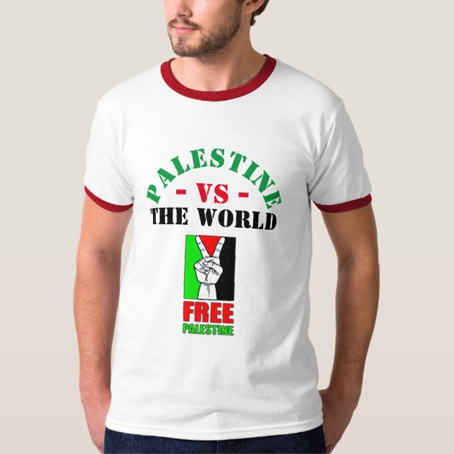 Palestina är världen. Free Palestine T-Shirt (Framsida)