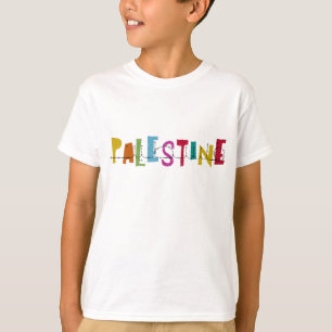 PALESTINA Arabiska Namn Färgskapande barn T Shirt