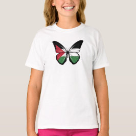Palestina Butterfly Flagga T Shirt