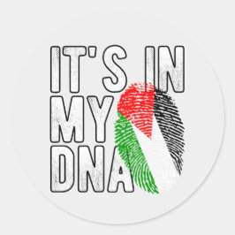 Palestina Det finns i mitt DNA Runt Klistermärke