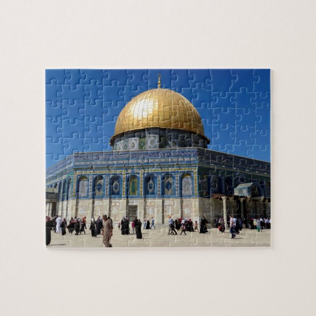 Palestina: Dome of Sten i Jerusalem Puzzle Pussel (Horisontell)