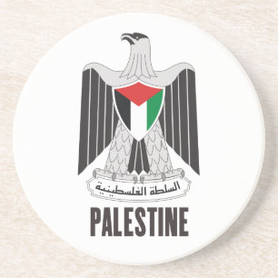 PALESTINA - emblem/flagga/vapensköld/symbol Underlägg Sandsten