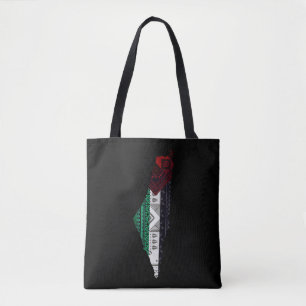 Palestina Embroidery tatreez Mönster flagga karta  Tygkasse