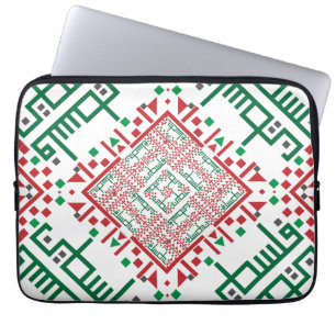 Palestina Embroidery tatreez Mönster Laptop Fodral