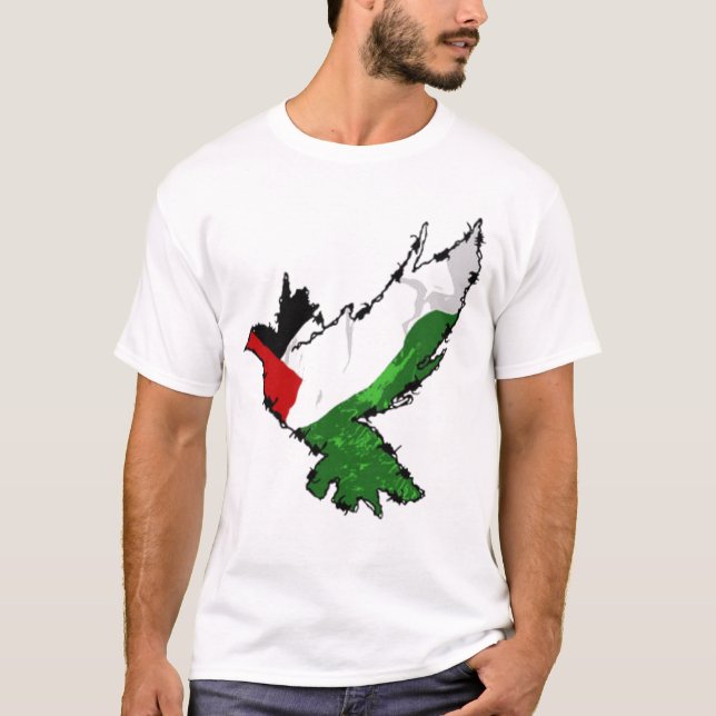 Palestina fågel t shirt (Framsida)