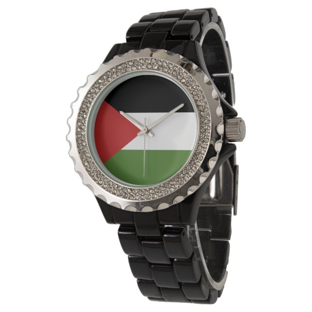 Palestina-flagga Armbandsur (Vinklad)