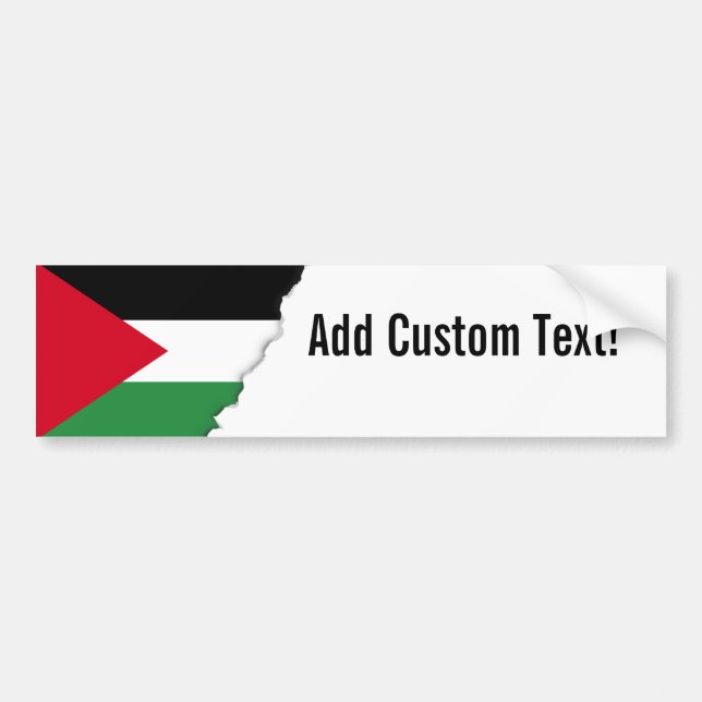Palestina flagga bildekal (Framsidan)