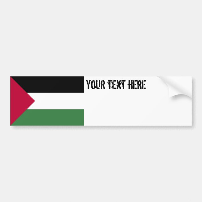 Palestina flagga bildekal (Framsidan)