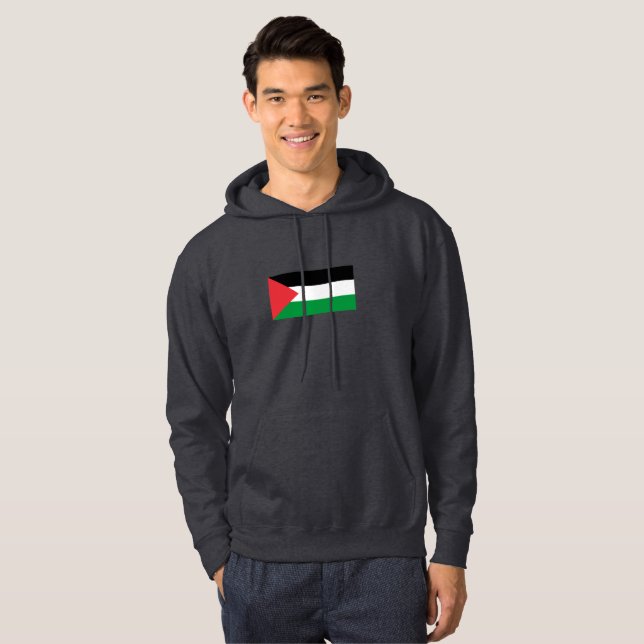 Palestina-flagga Hoodie (Hel framsida)