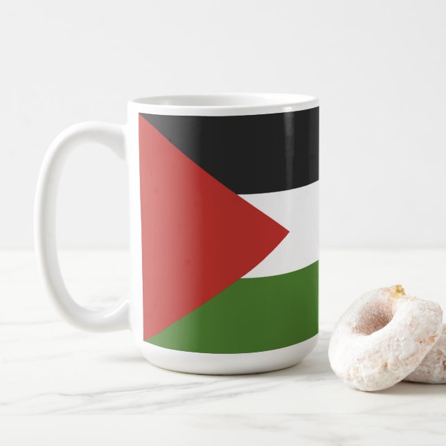 Palestina-flagga Kaffemugg (Med munk)