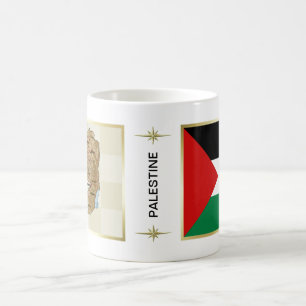 Palestina flagga + Kartamugg Kaffemugg