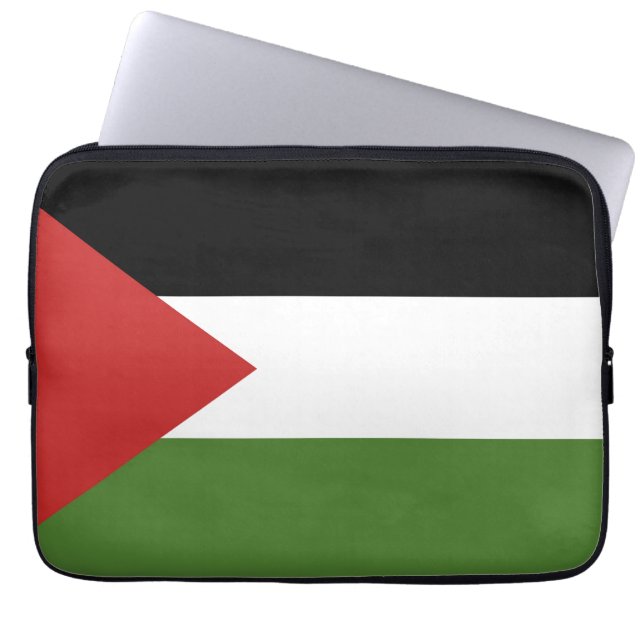 Palestina-flagga Laptop Fodral (Framsidan)