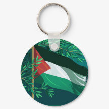 Palestina flagga och träd