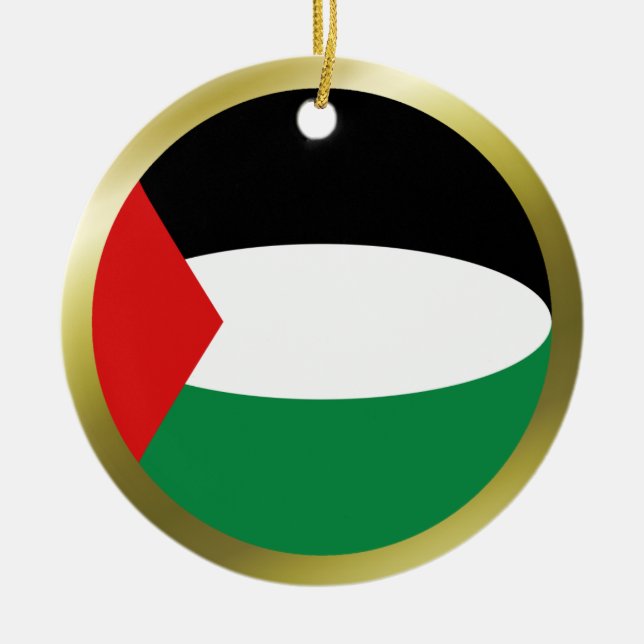 Palestina Flagga Ornament (Framsidan)