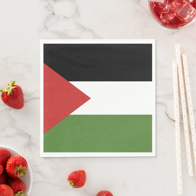 Palestina-flagga Pappersservett (Insitu)