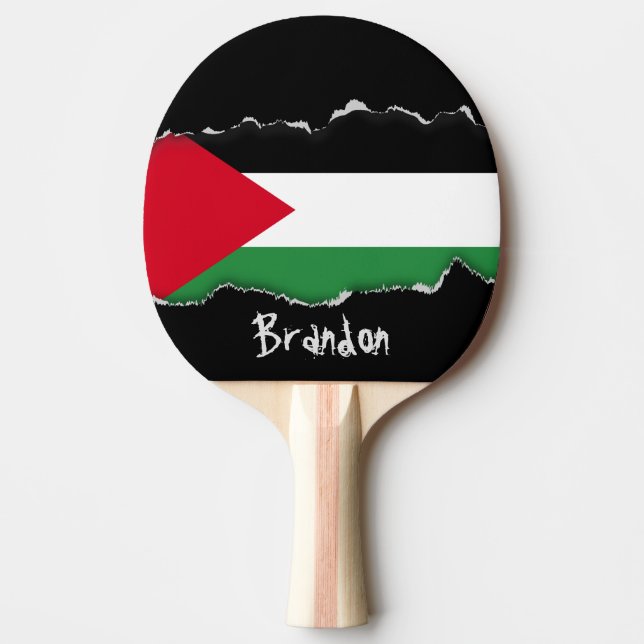 Palestina flagga pingisracket (Framsidan)