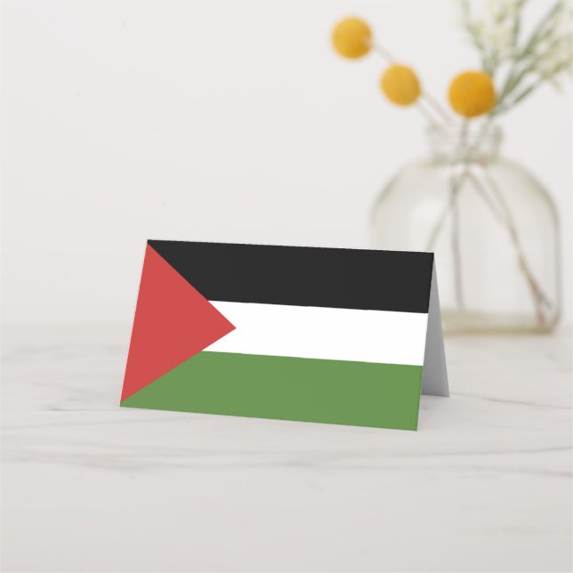 Palestina-flagga Placeringskort (Framsida)