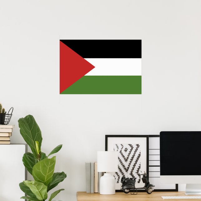 Palestina-flagga Poster (Hemmakontoret)
