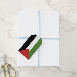 Palestina-flagga Presentetikett