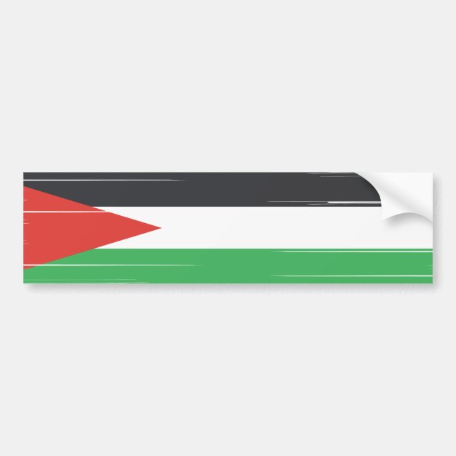 Palestina-Flagga, Solidaritet med Palestina Bildekal (Framsidan)
