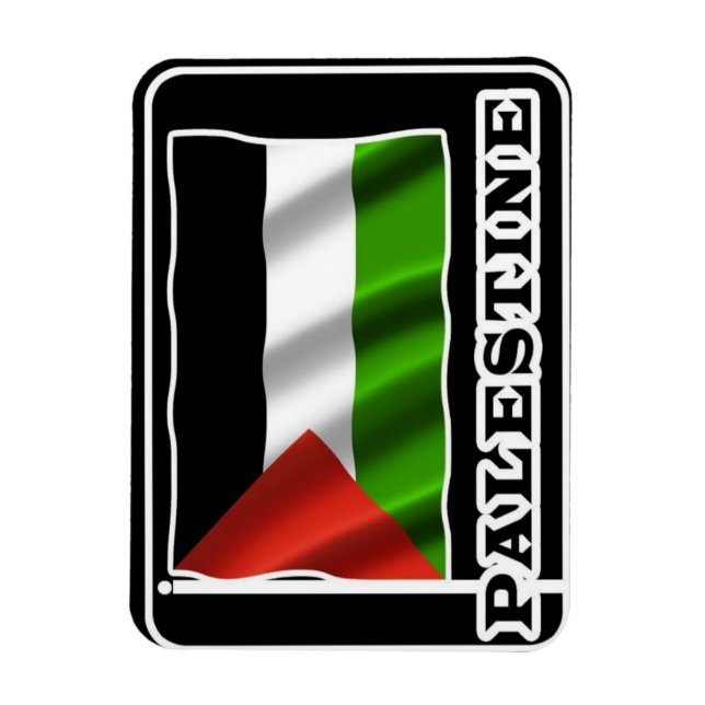 Palestina Flagga Souvenir Fridge Magnet (Vertikal)