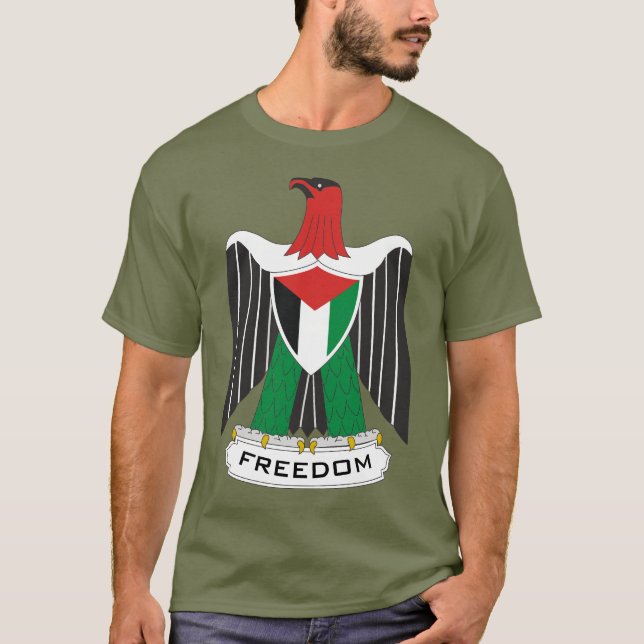 Palestina flagga t shirt (Framsida)