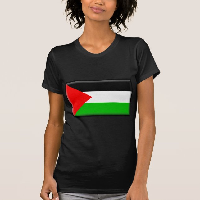 Palestina flagga t-shirt (Framsida)