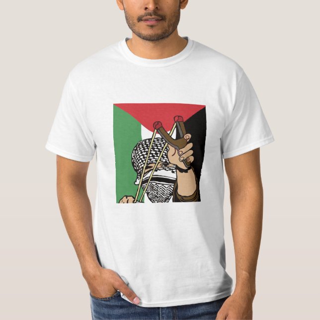 Palestina flagga t-shirt (Framsida)