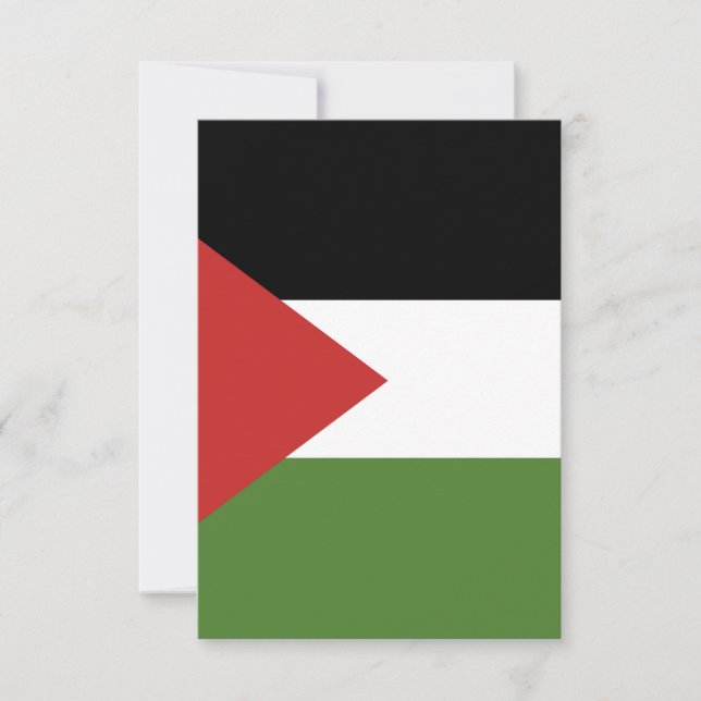 Palestina-flagga Tack Kort (Framsida)