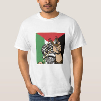 Palestina flagga tee