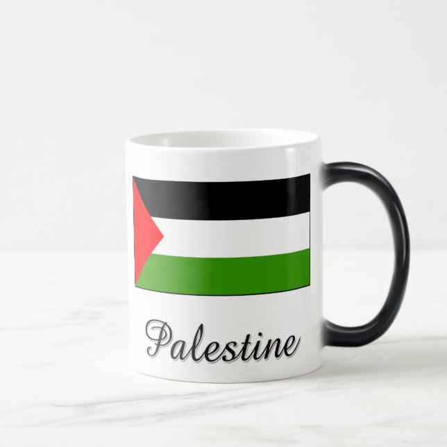 Palestina flaggadesign magisk mugg (Höger)