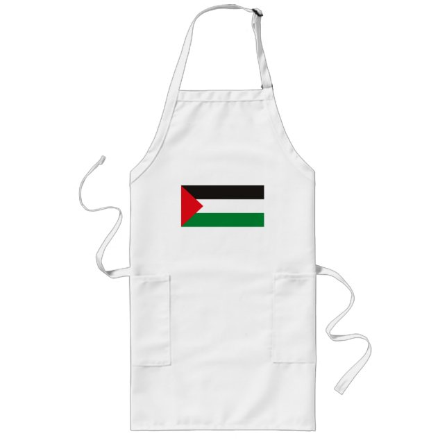 Palestina flaggaförkläde långt förkläde (Framsidan)
