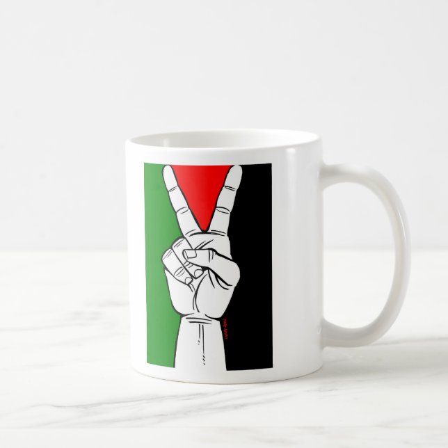 PALESTINA FLAGGAFREDSTECKEN KAFFEMUGG (Höger)