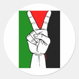 PALESTINA FLAGGAFREDSTECKEN RUNT KLISTERMÄRKE