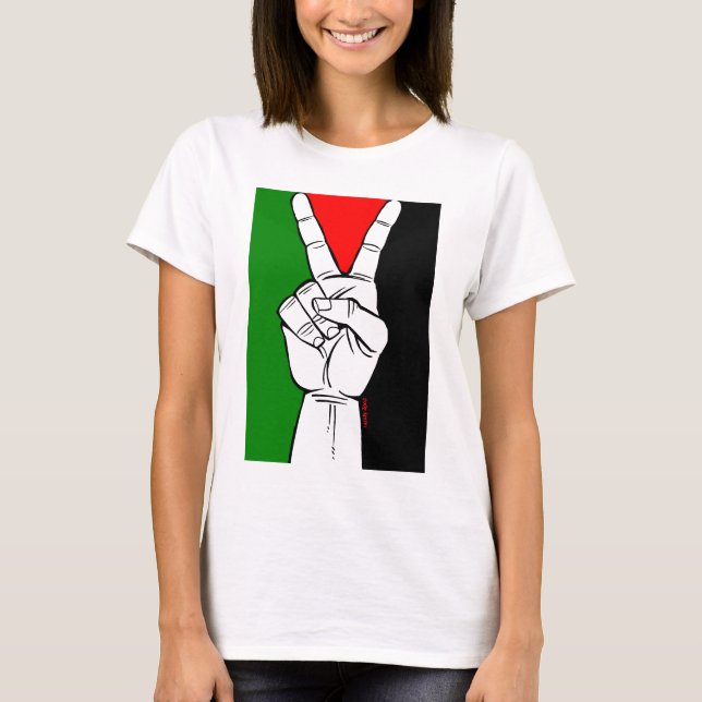 Palestina fredflagga tröja (Framsida)