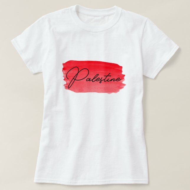 Palestina, Gaza fritt T Shirt (Design framsida)