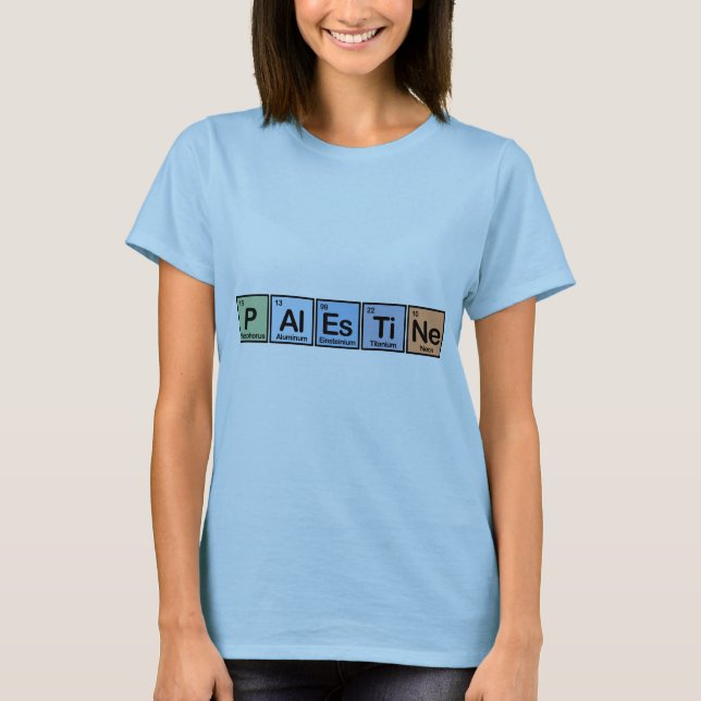 Palestina gjorde av inslag t shirt (Framsida)