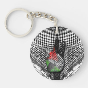 PALESTINA HATTAH FLAGGAFREDSTECKEN KEYCHAIN (SS)