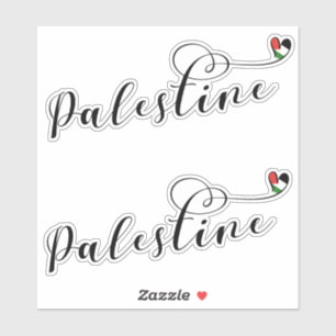 Palestina Heart-Flagga, Palestina Klistermärken