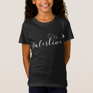 Palestina Heart-Flagga, Palestina T Shirt