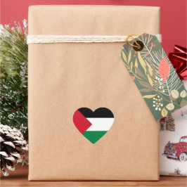 Palestina Hjärtformat Klistermärke
