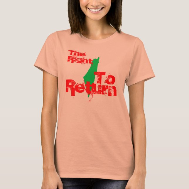 Palestina: Högerna att återvända T Shirt (Framsida)