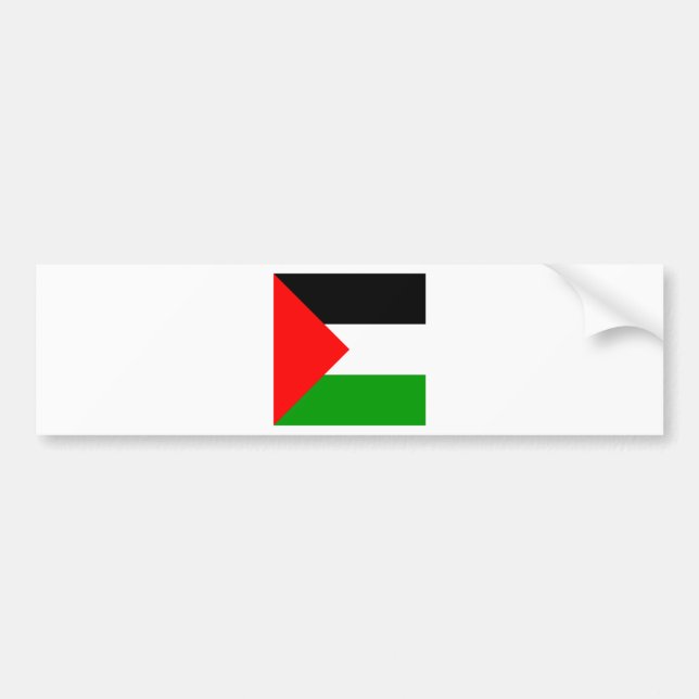 Palestina högkvalitativ flagga bildekal (Framsidan)