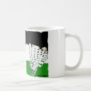 Palestina Intifada Flagga Kaffemugg