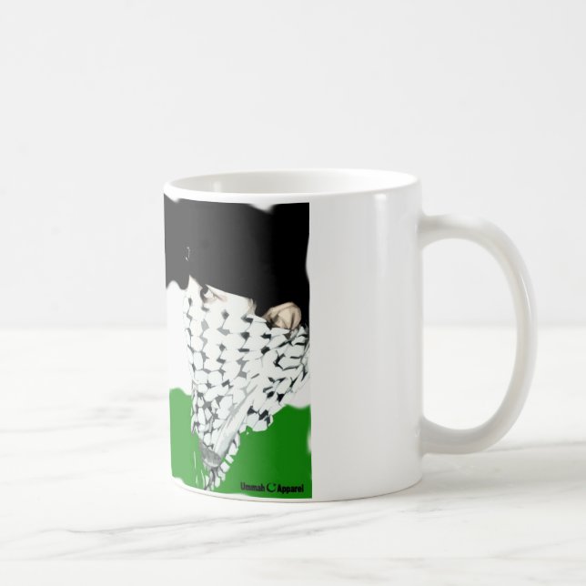 Palestina Intifada Flagga Kaffemugg (Höger)